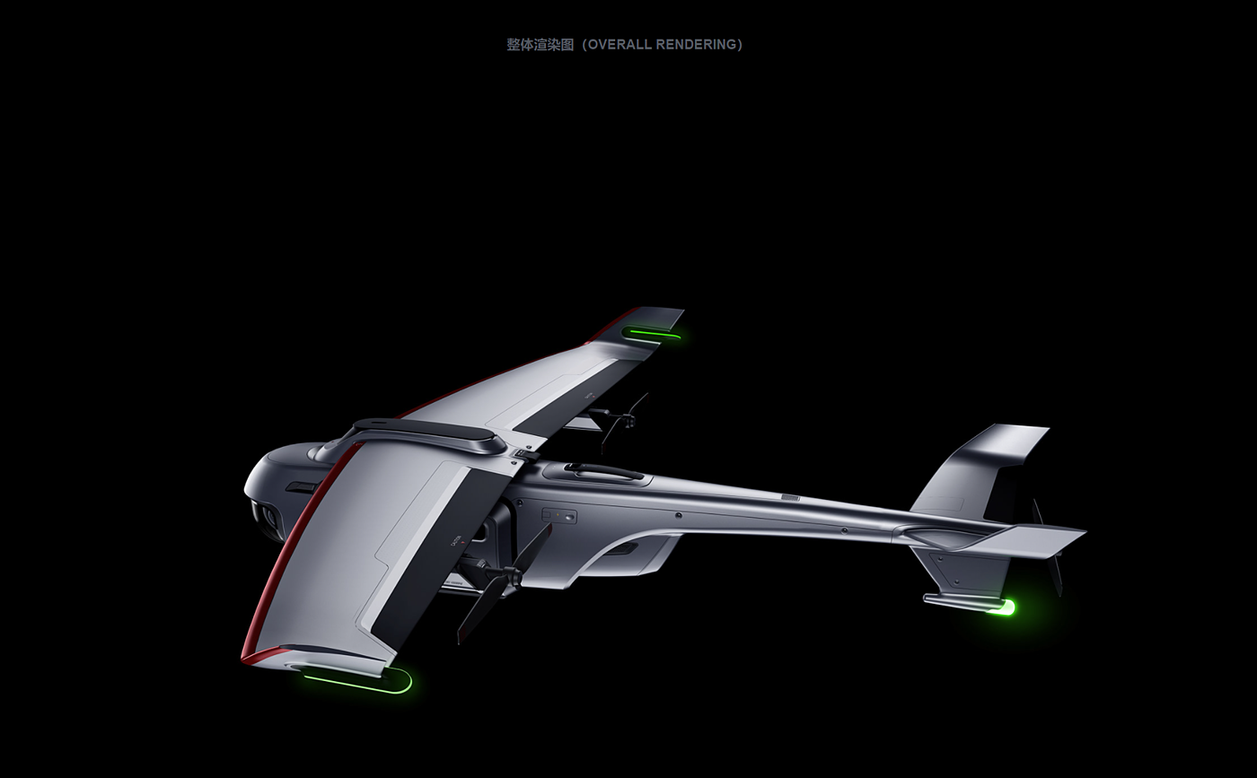 自动化科技感DJI大疆快递产品工业设计，