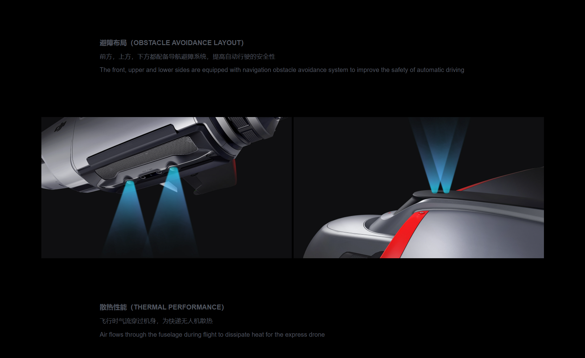 Industrial design of DJI Dajiang express products with sense of automation technology，