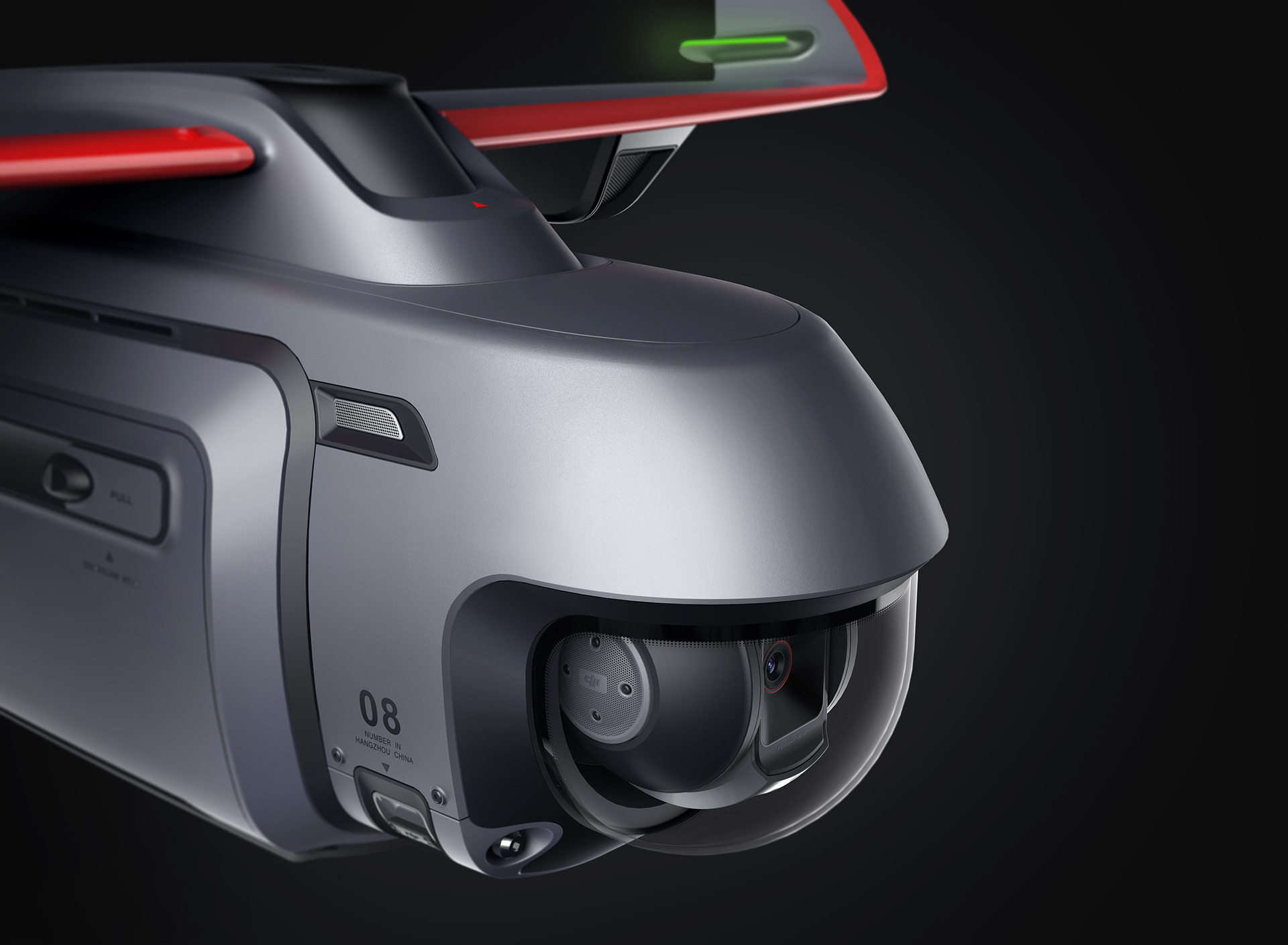 Industrial design of DJI Dajiang express products with sense of automation technology，