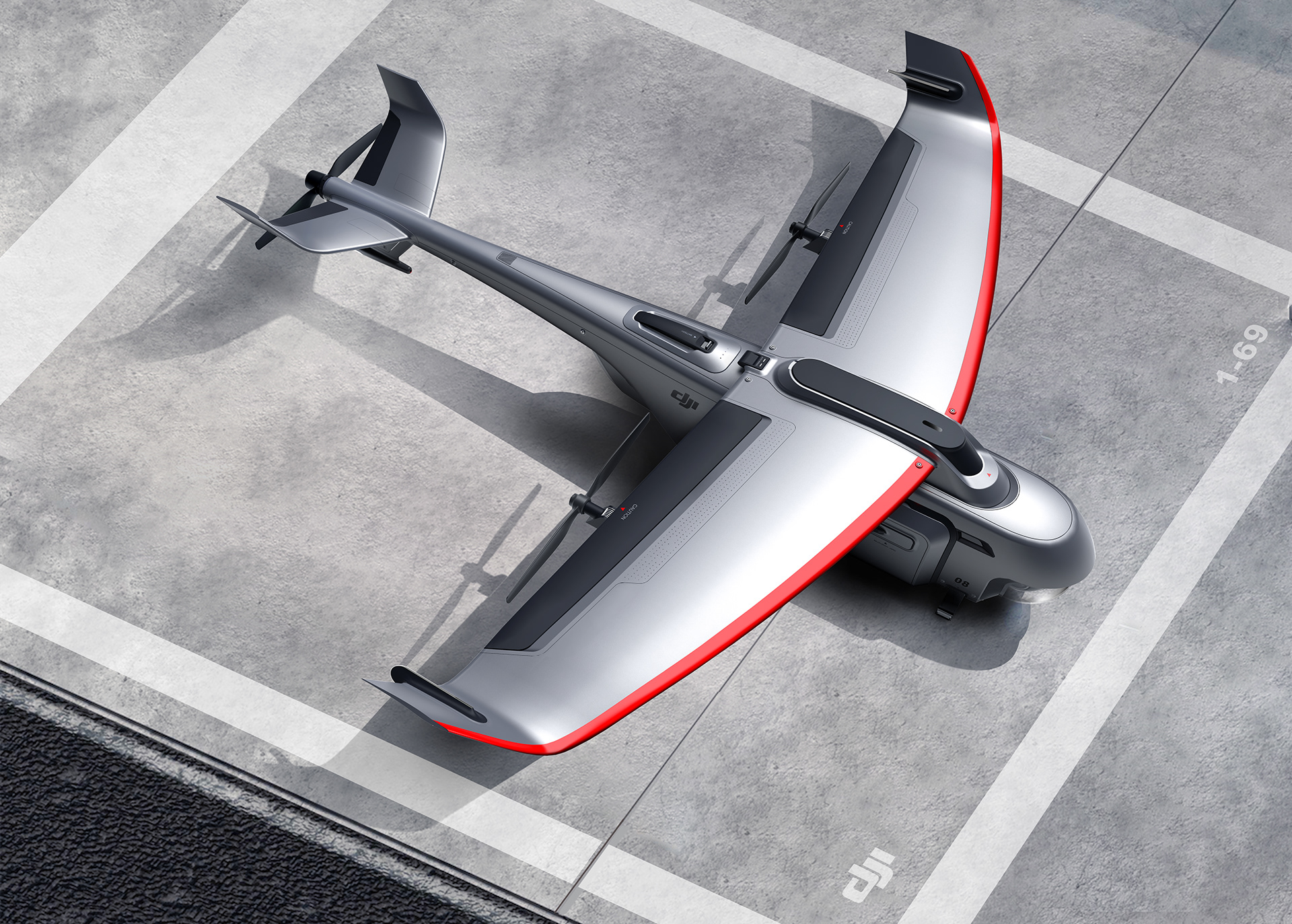 Industrial design of DJI Dajiang express products with sense of automation technology，