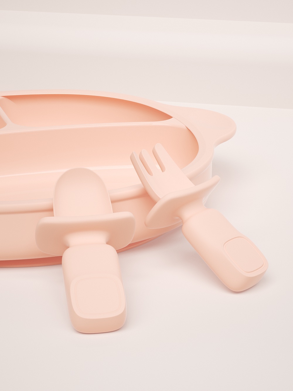 Silicone spoon fork，