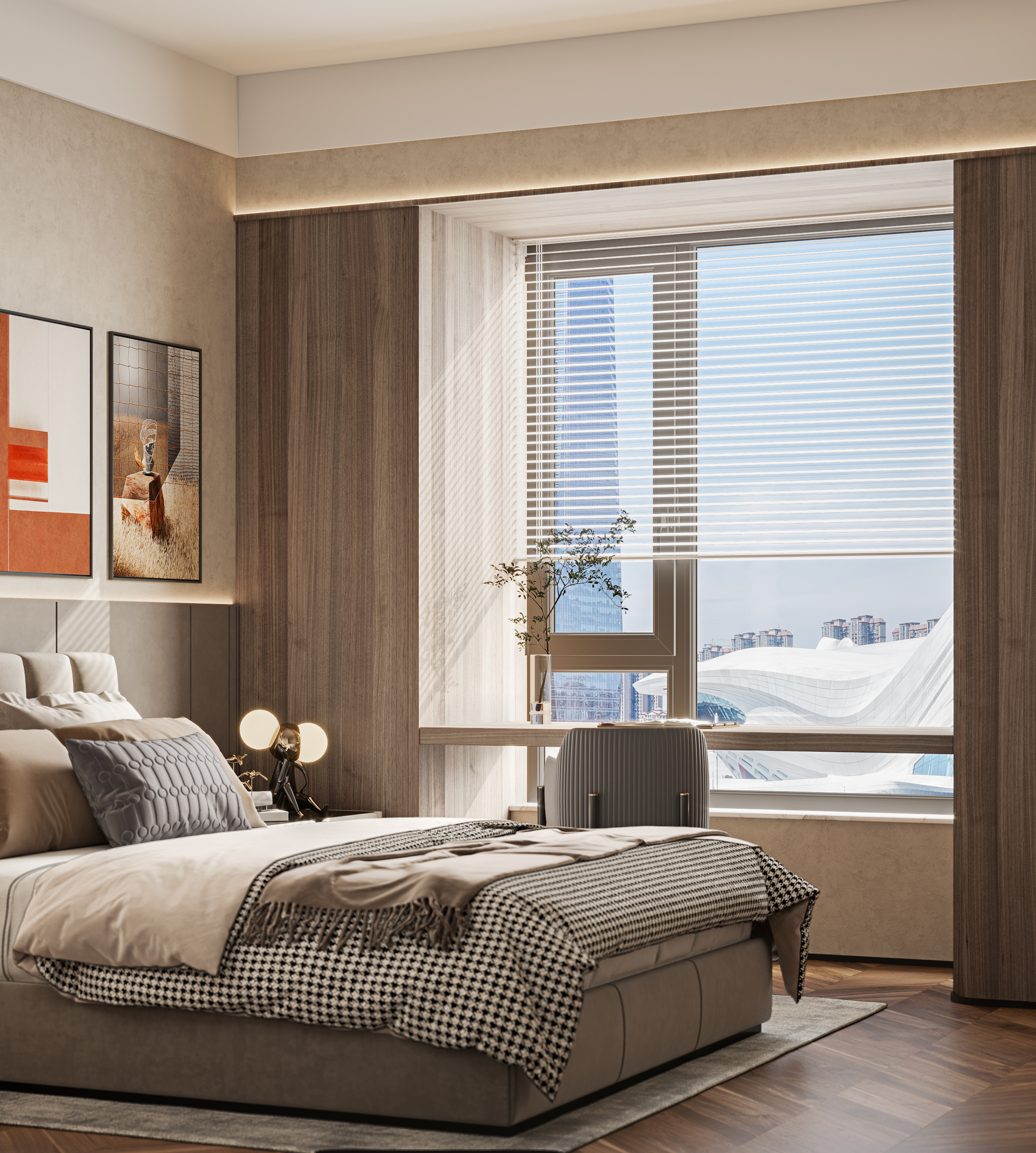 Modern flat floor，