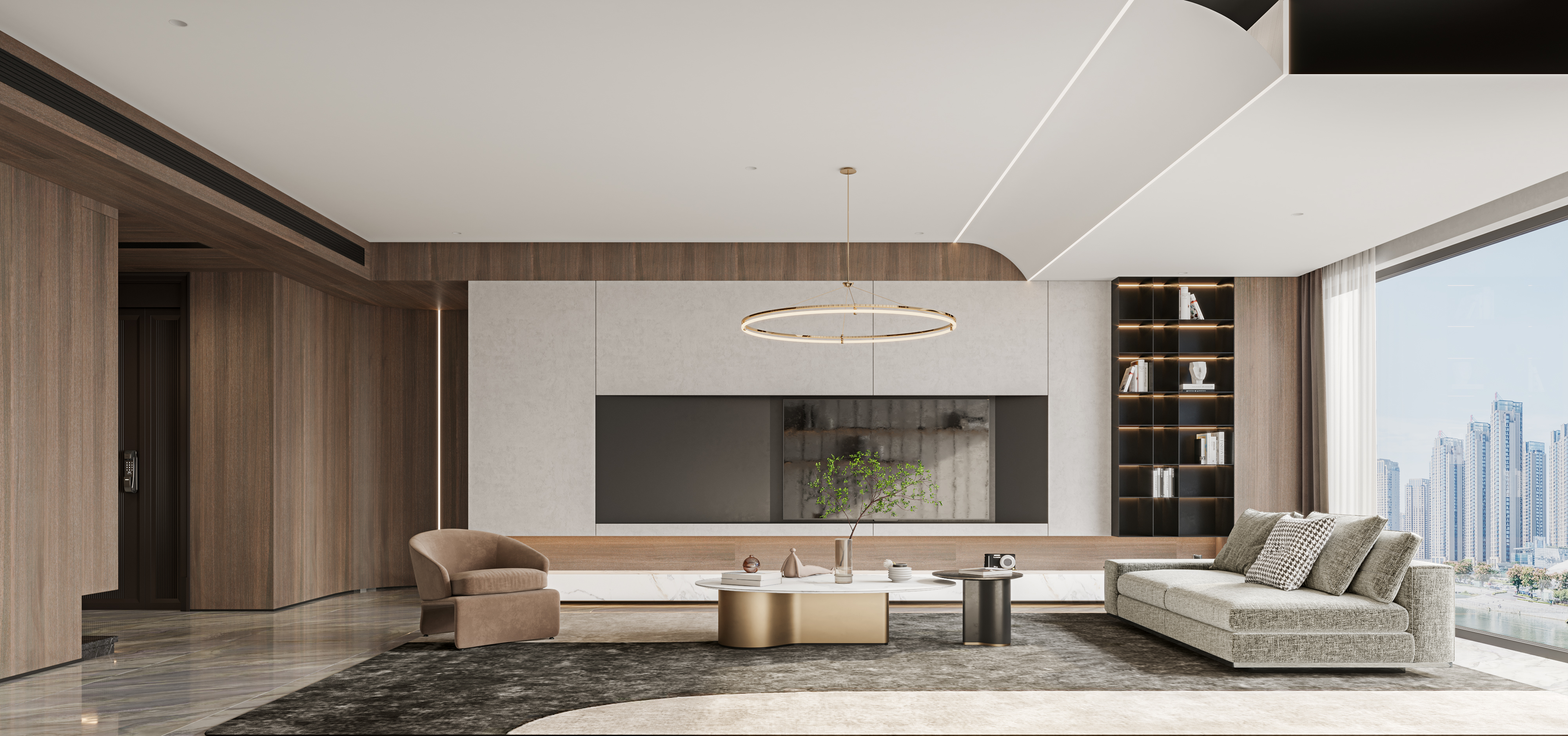 Modern flat floor，