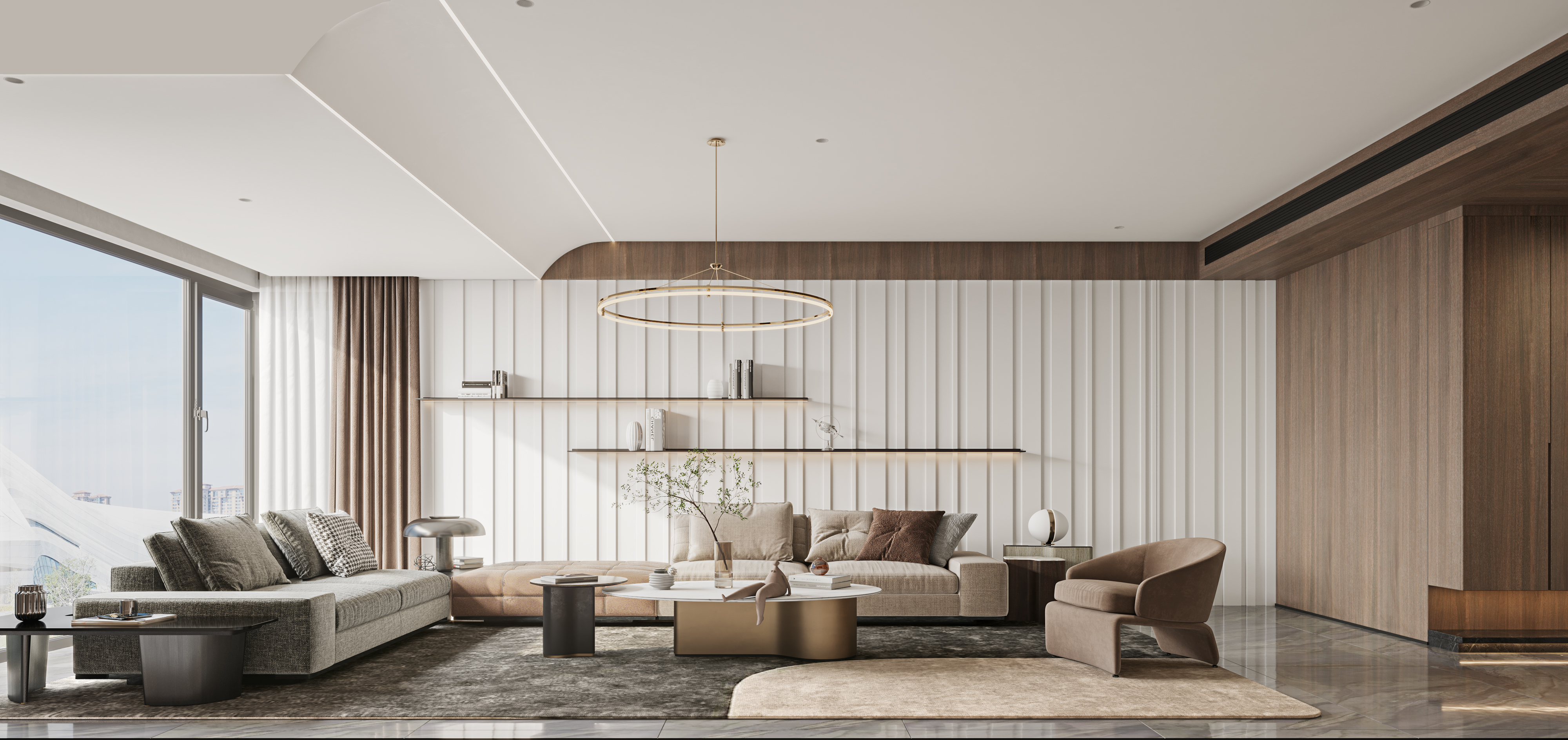 Modern flat floor，