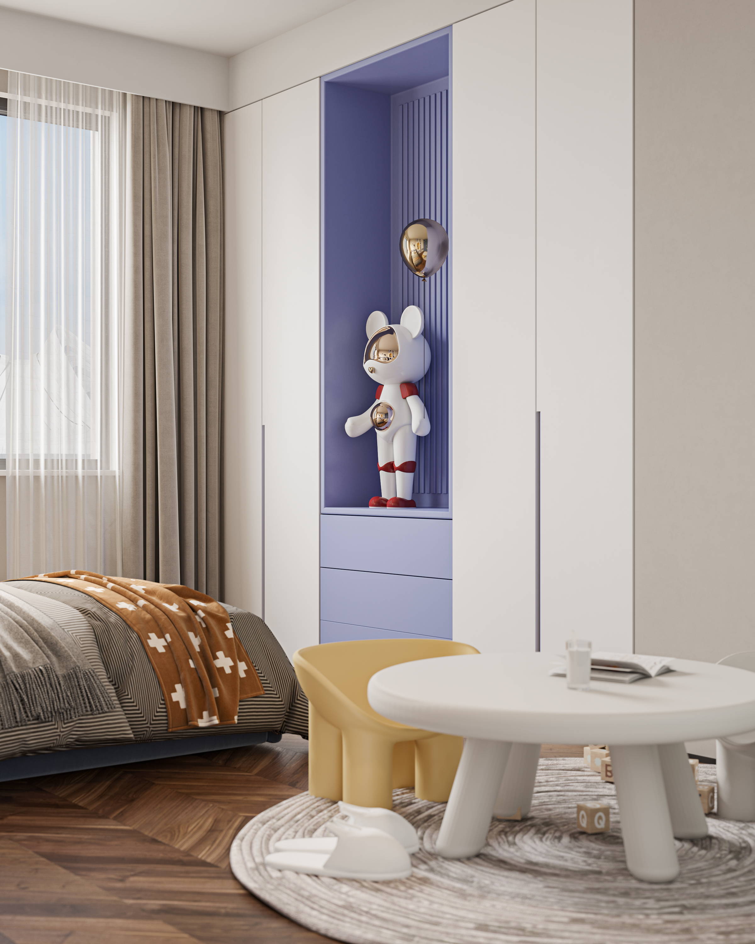 Modern flat floor，