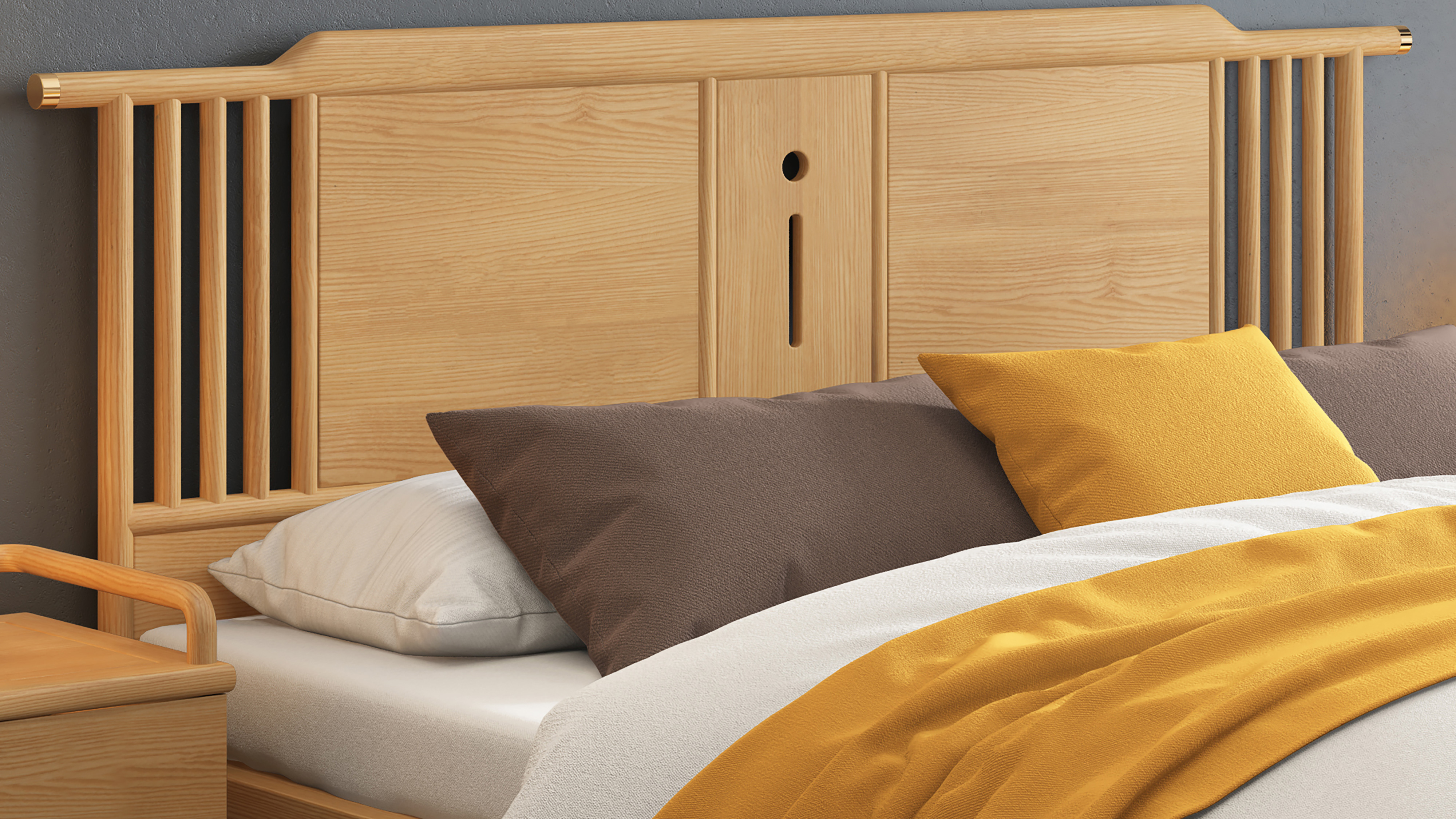 Chinese solid wood bed，Chinese furniture，Furniture modeling and rendering tutorial，Home Furnishing，furniture design ，product design，Product modeling and rendering animation tutorial，Antique Valley fragrance，