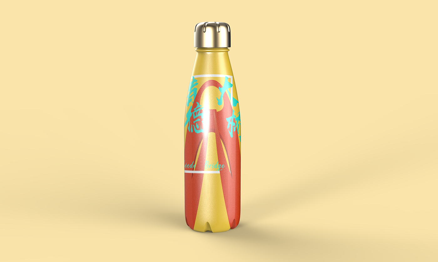 Cultural creation，Water bottle，packing design，