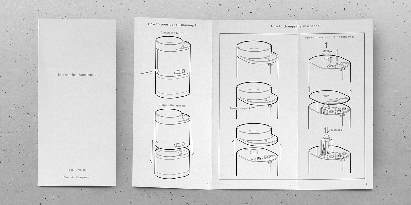 conceptual design，product design，Electric sharpener，Stationery，