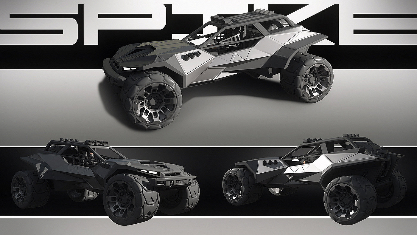 automobile，conceptual design，Mountain off-road vehicle，military，industrial design，