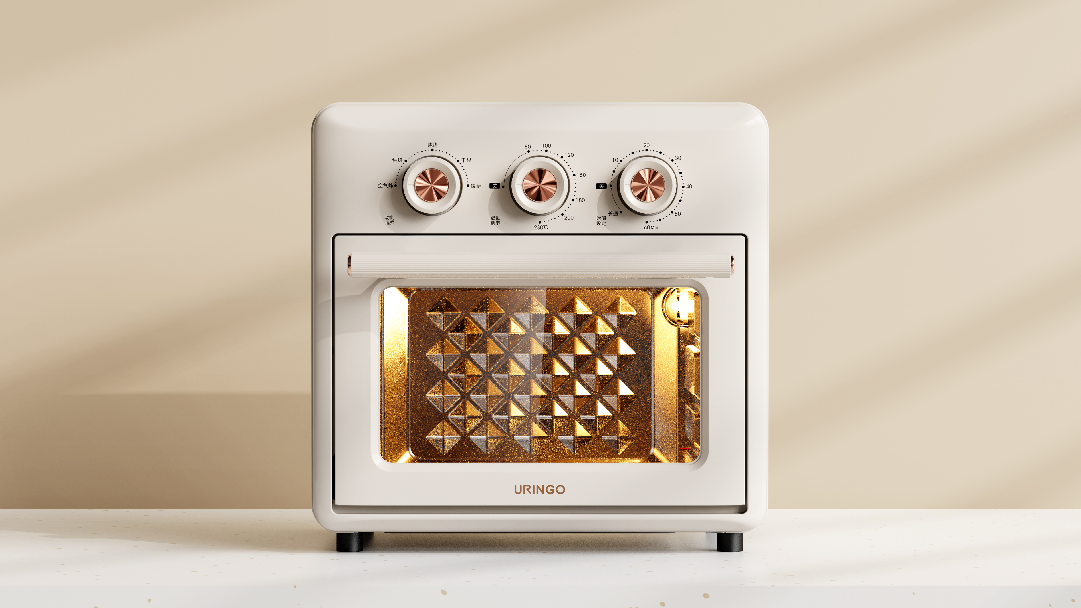 product design，Macro wing design，Electric oven，Kitchen appliances，Colorful jingle，oven，Product rendering，Air oven，