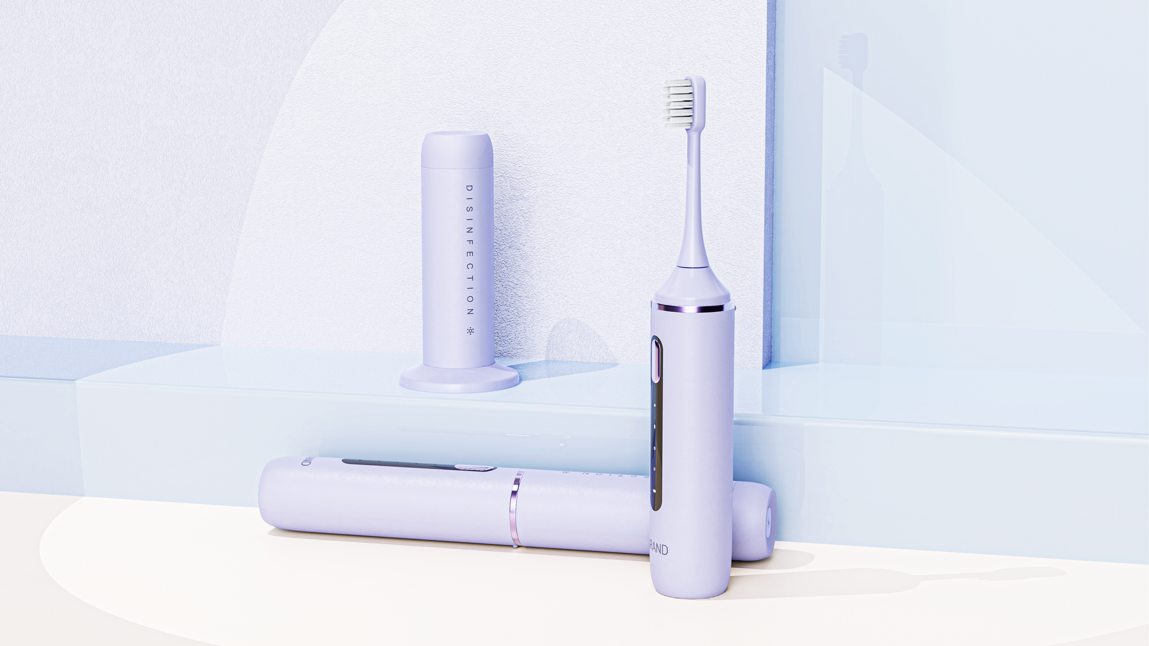 Electric toothbrush，portable，Ultraviolet disinfection，dustproof，