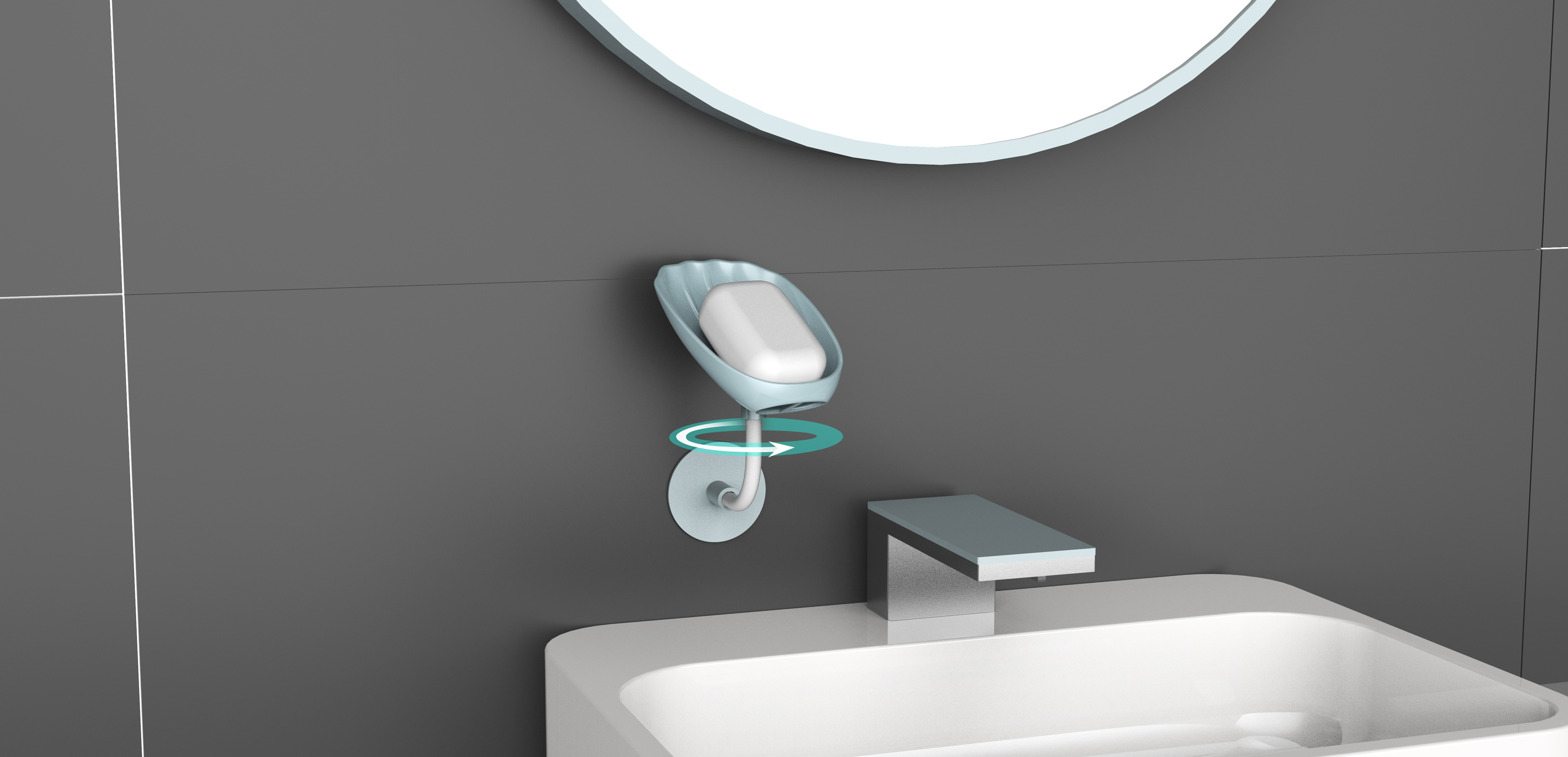 Soap box，Wall hanging，mesa，Adjust angle，