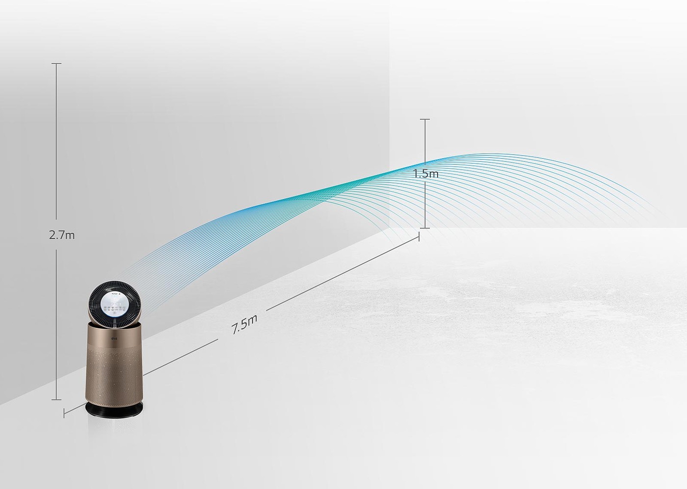 lg，air cleaner，AS95GDGP2，360 degree purification，