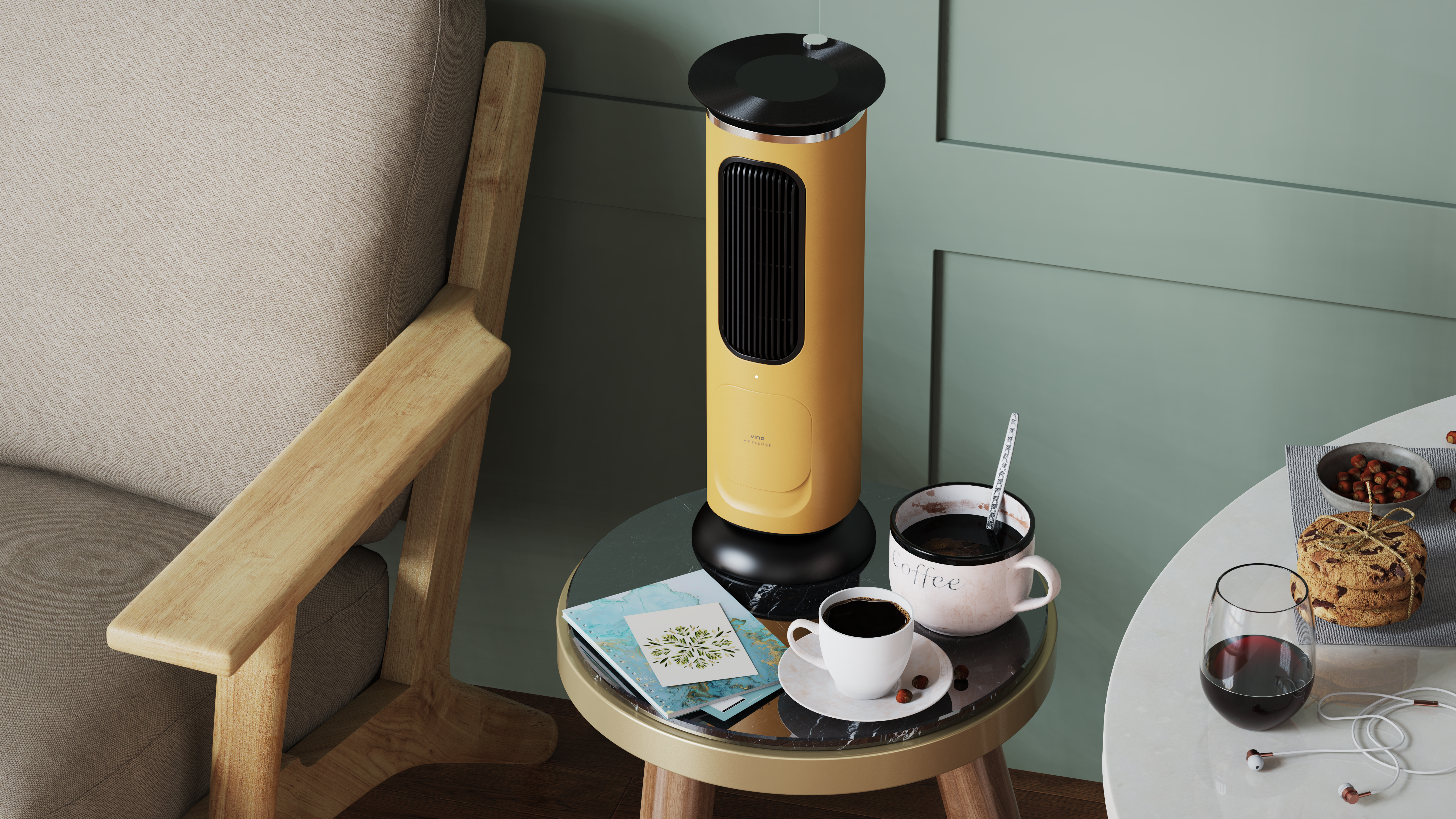 air cleaner，Home appliance design，Light luxury，Simple design，Smart appliances，Housewear & Furnishings，