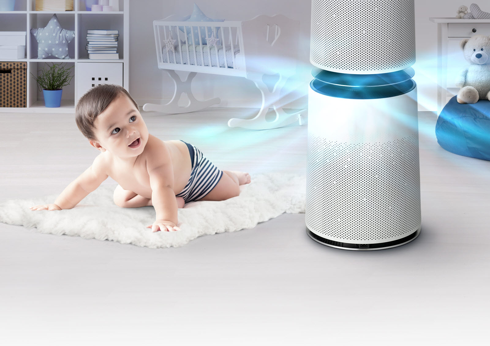 lg，air cleaner，AS85GDWL，360 degree purification，