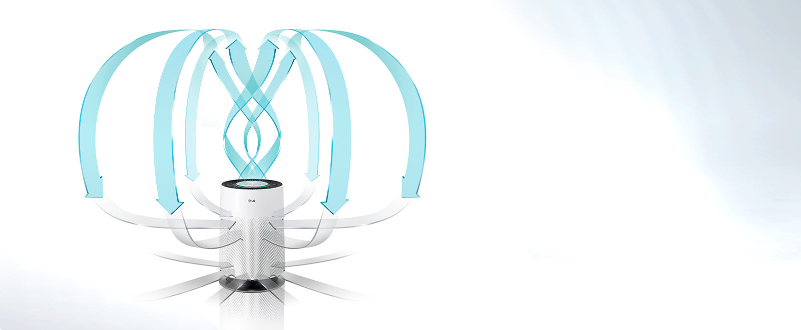 lg，air cleaner，AS55GD，360 degree purification，