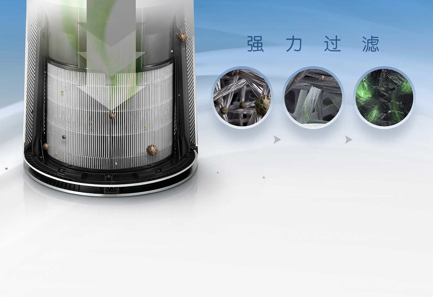 lg，air cleaner，AS55GD，360 degree purification，