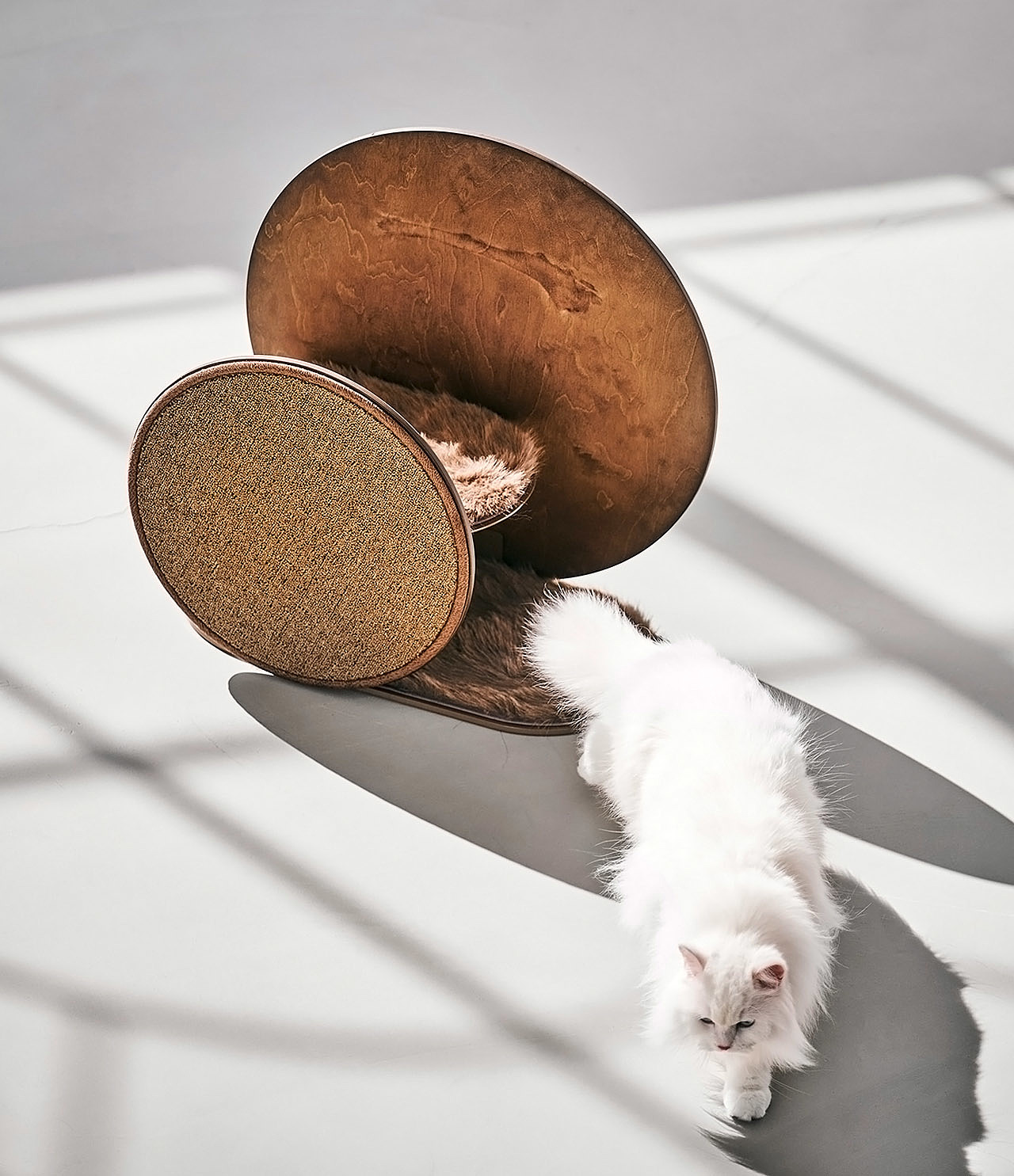 Cat scratch board，wooden ，Interesting，the republic of korea，