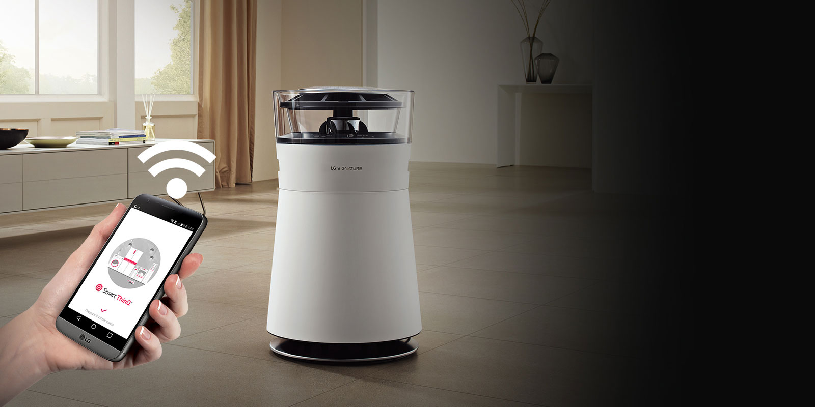 lg，Signature seal，air cleaner，AM50GYWN1，