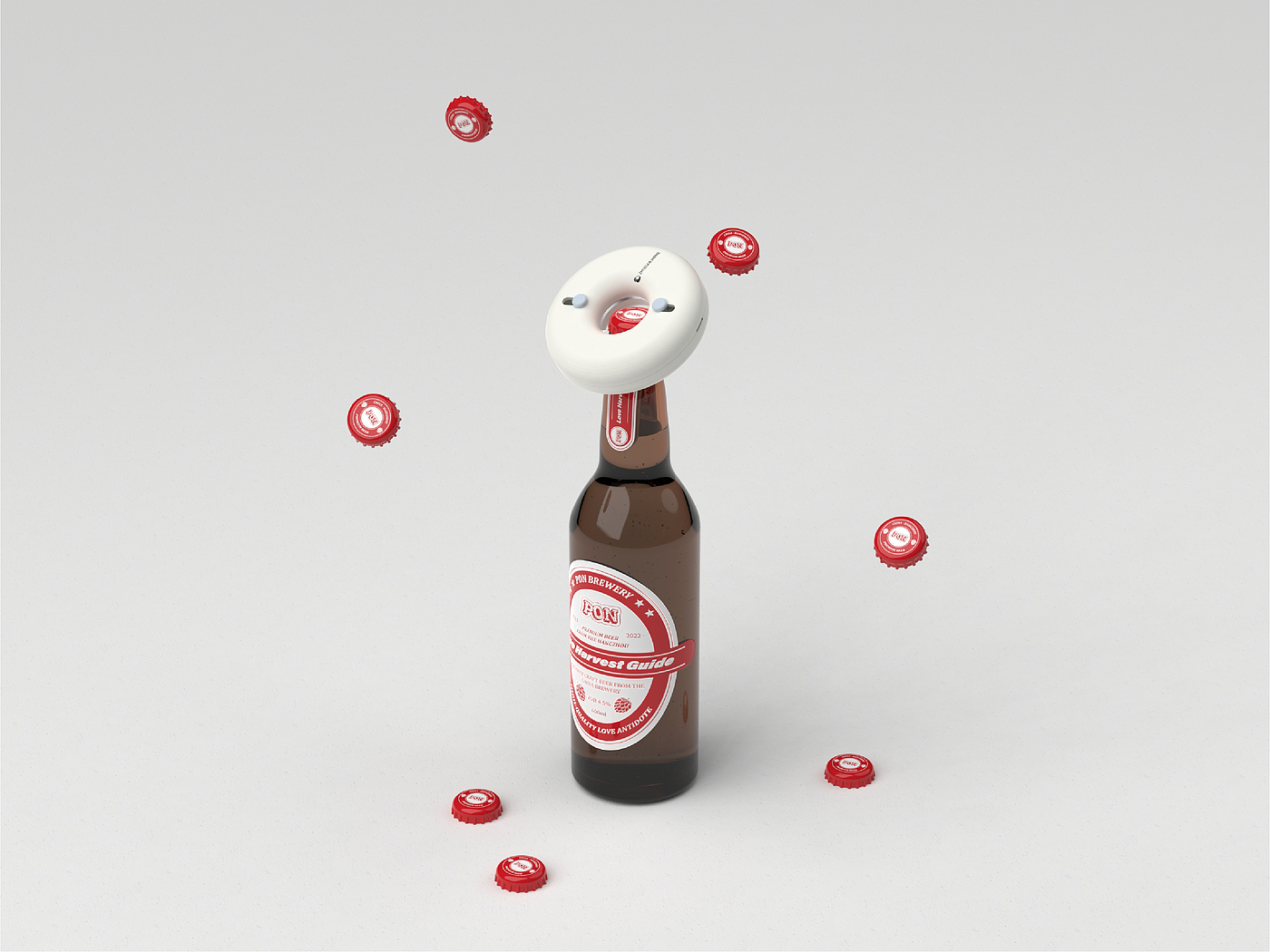 doughnut，Bottle opener，Express knife，product design，