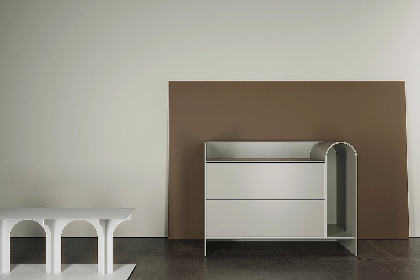 Sergey Dedin，Eden drawer cabinet，Modern design style，mdf，Multifunctional design，chest of drawers，