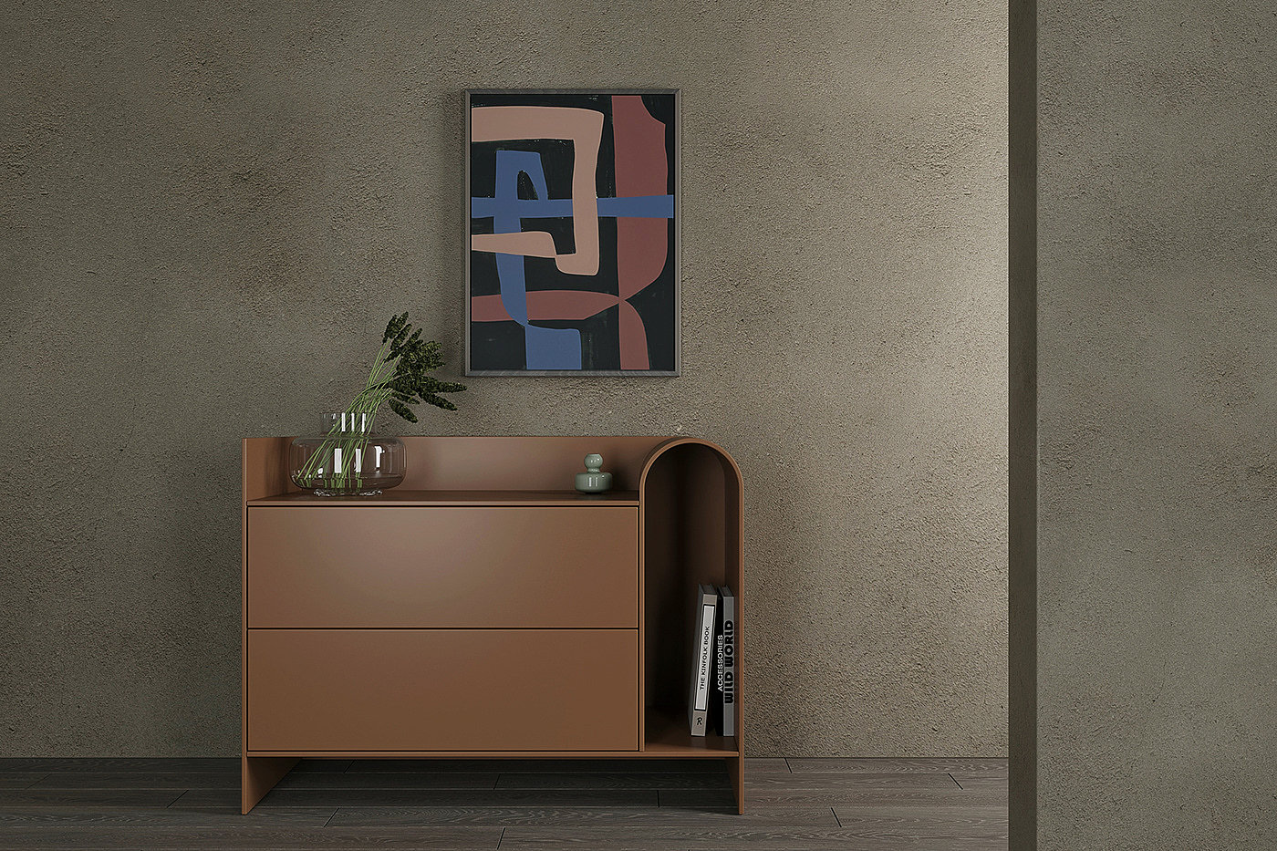 Sergey Dedin，Eden drawer cabinet，Modern design style，mdf，Multifunctional design，chest of drawers，