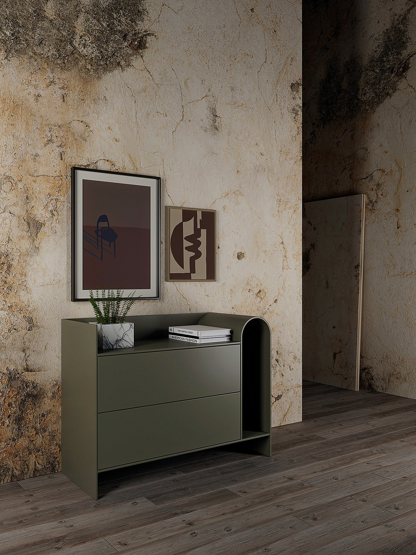 Sergey Dedin，Eden drawer cabinet，Modern design style，mdf，Multifunctional design，chest of drawers，