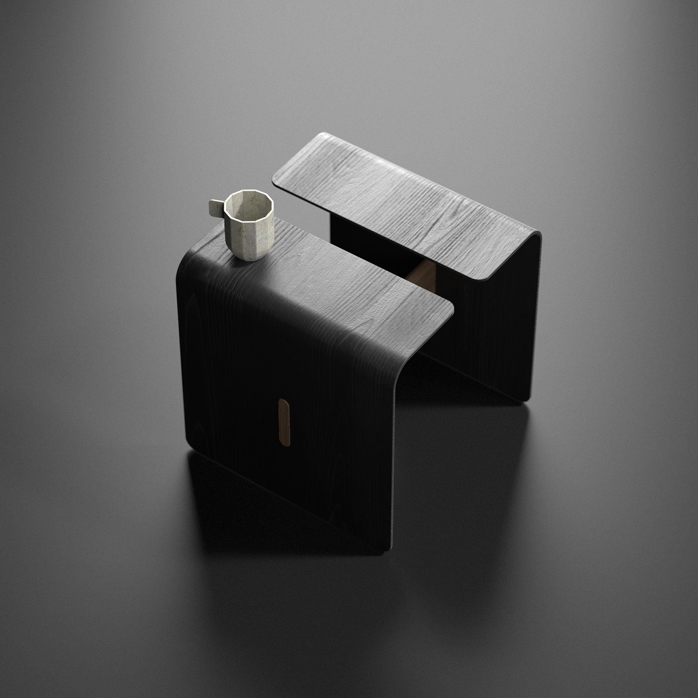 Sea Foam，hug，Coffee table，Side Table，Aesthetic design，Wood element，