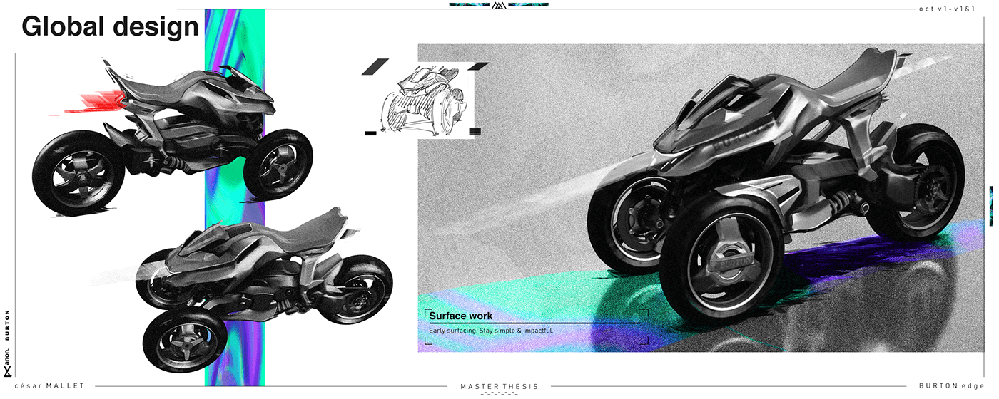 Cesar Marley，Riding experience，BURTON Edge，Recreational vehicle，Motorcycle riding，Simple design，