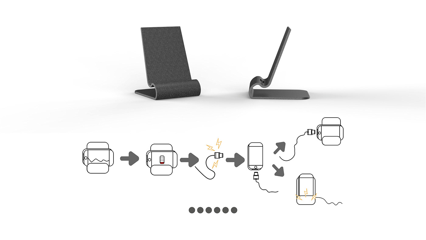Victor Pino，product design，Mobile phone bracket，Minimalist design ，