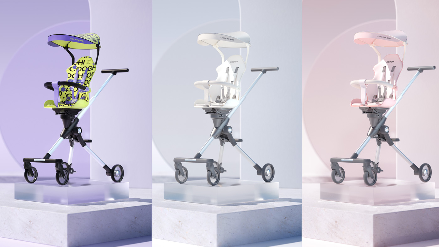 Baby stroller，Children's car，Maternal and infant products，，CMF design，