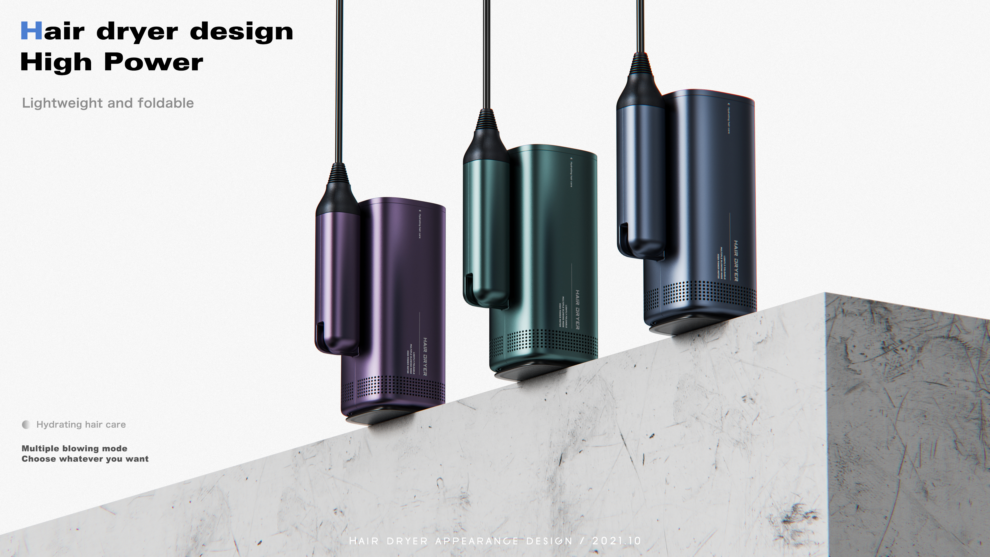 hair drier，household electrical appliances，Personal beauty care，Hair，fold，hold，