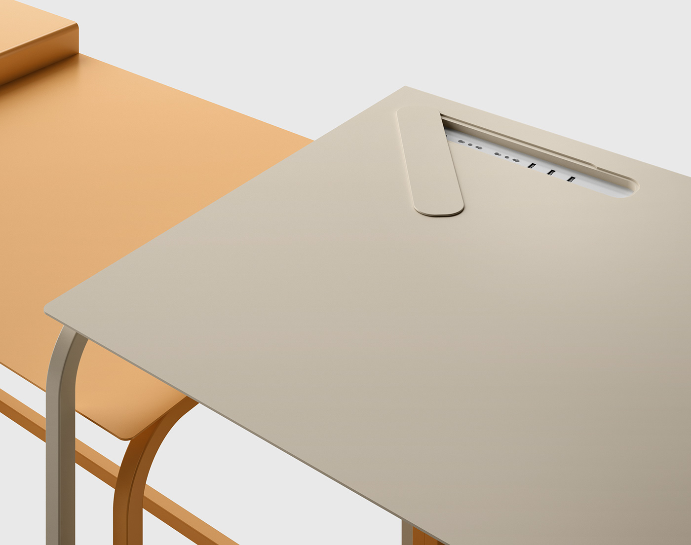 Giuseppe Burgio，"Join" desk，Simple design，Customizable，Multifunctional system，