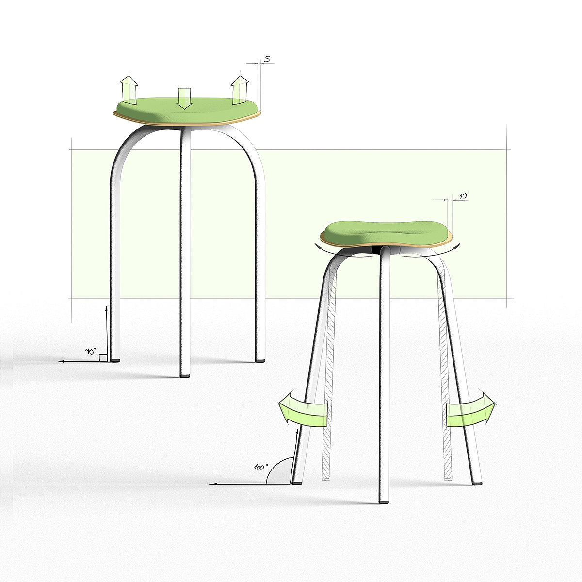 stool，furniture，curve，