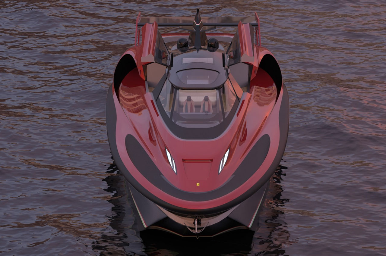 yacht，deck，Ferrari，a ship，