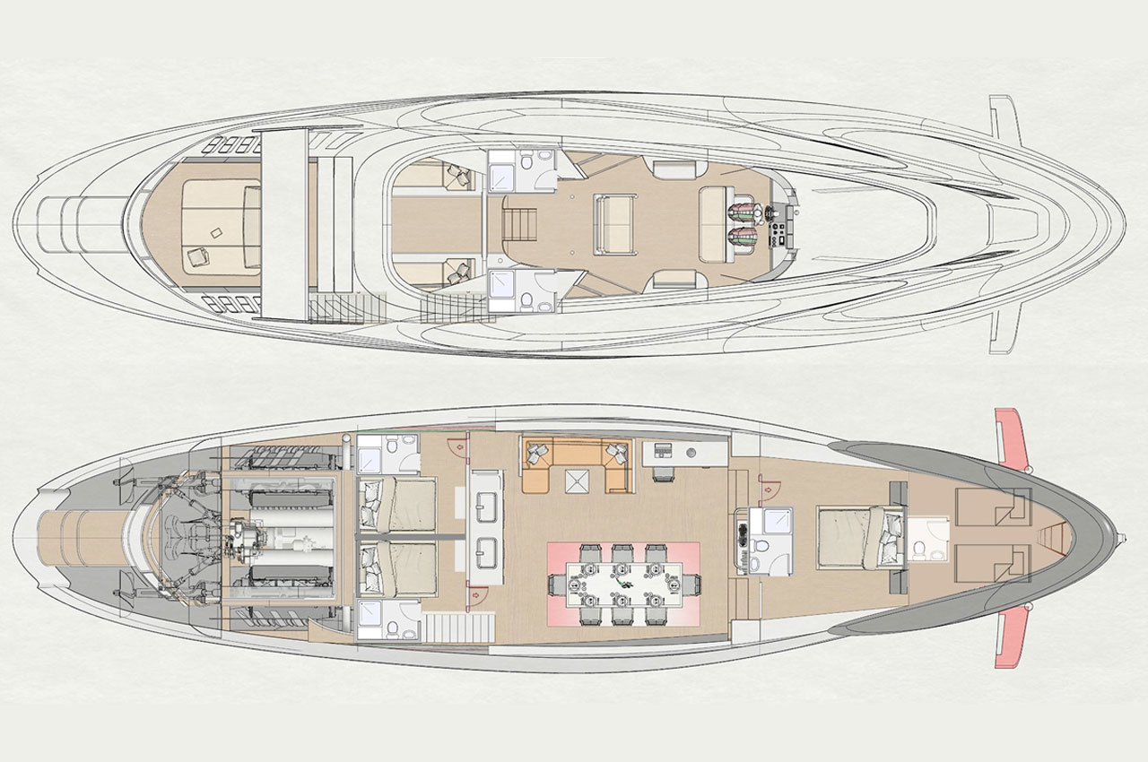 yacht，deck，Ferrari，a ship，