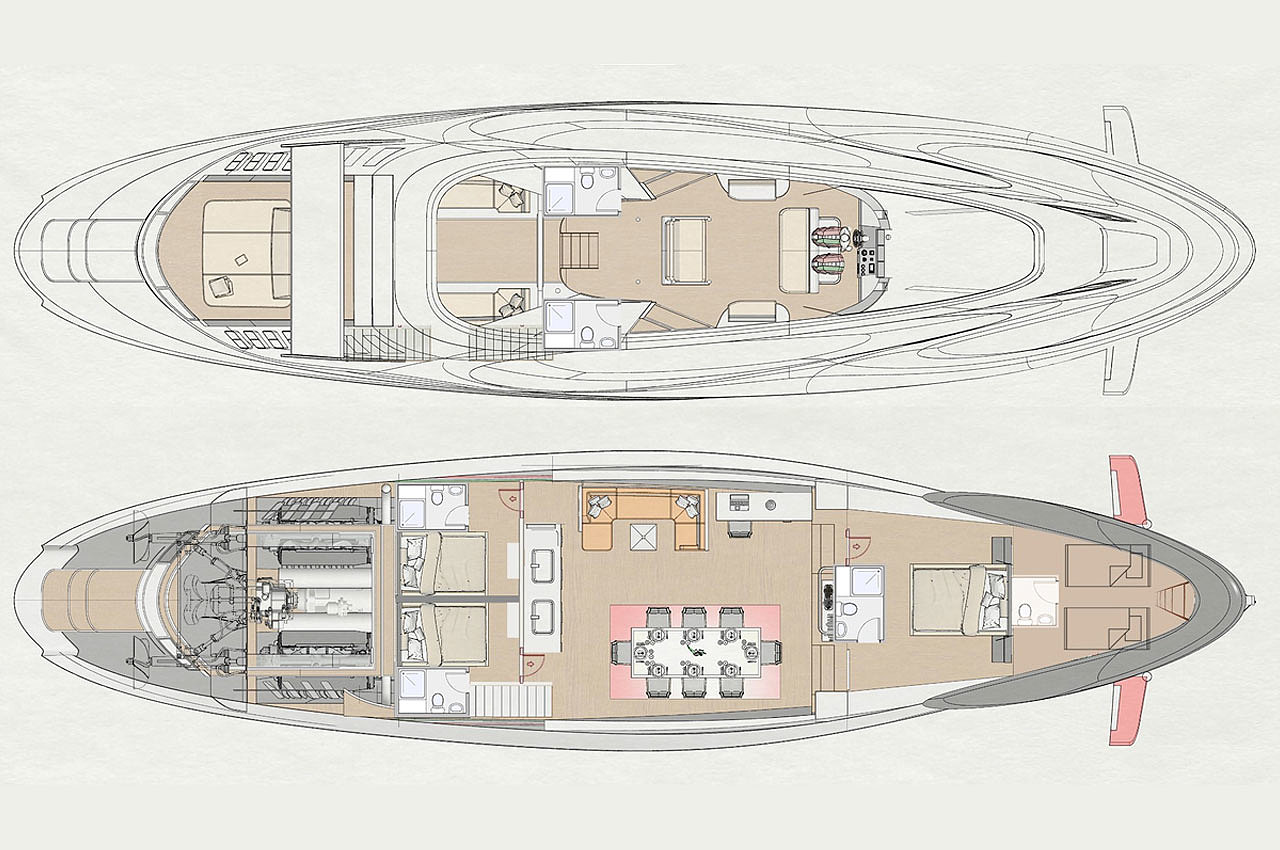 yacht，deck，Ferrari，a ship，