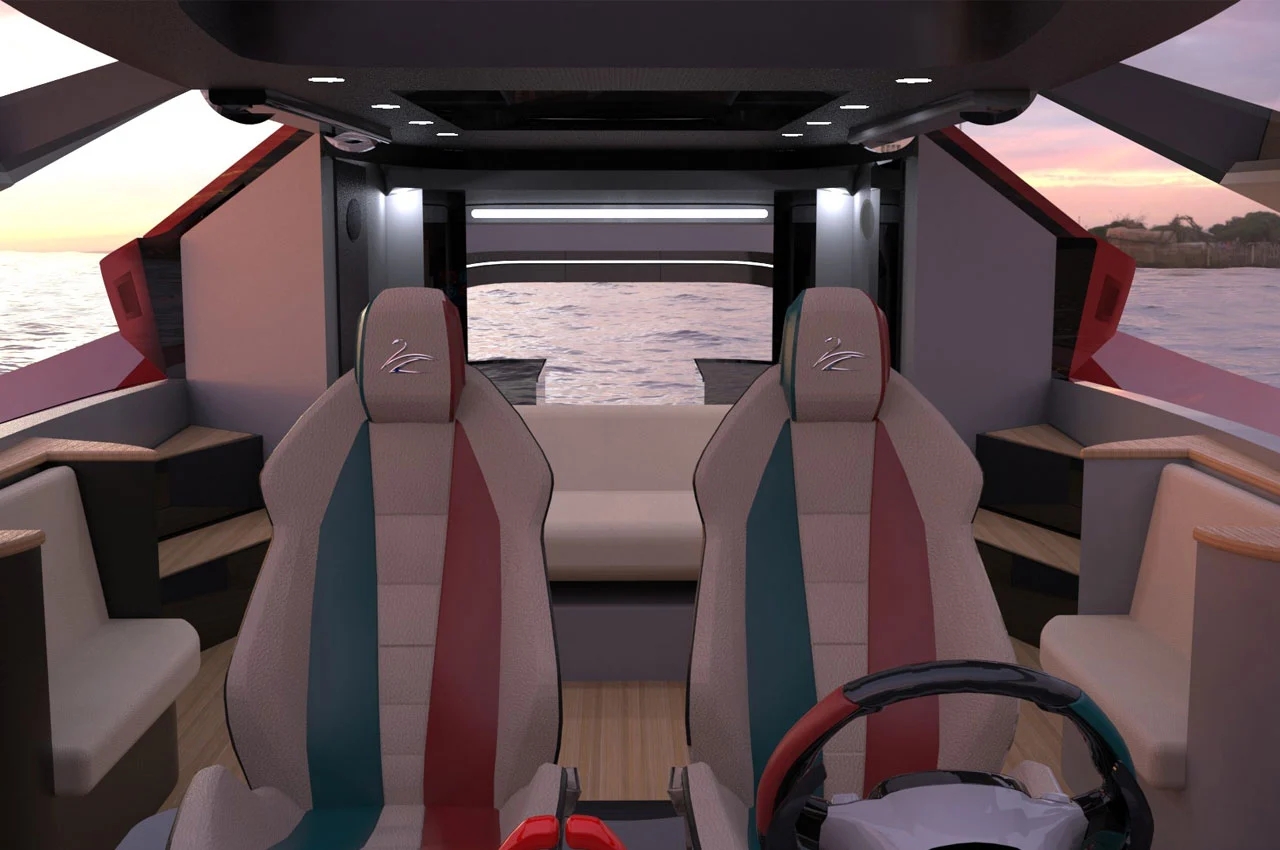 yacht，deck，Ferrari，a ship，