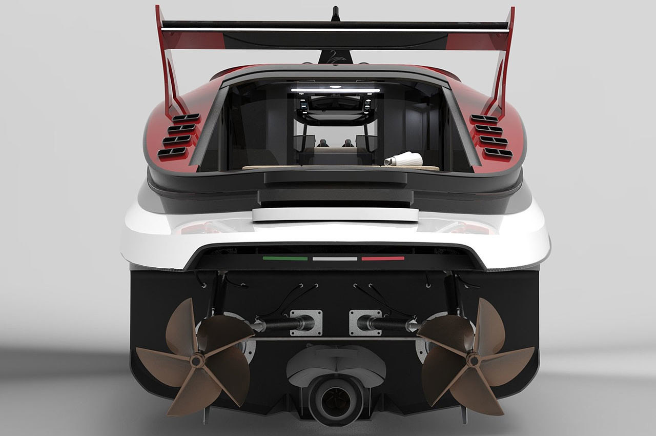 yacht，deck，Ferrari，a ship，