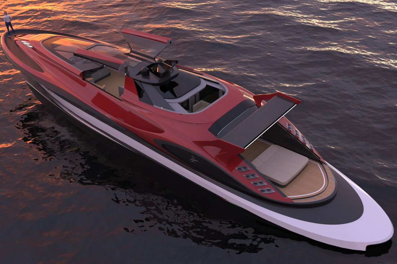 yacht，deck，Ferrari，a ship，