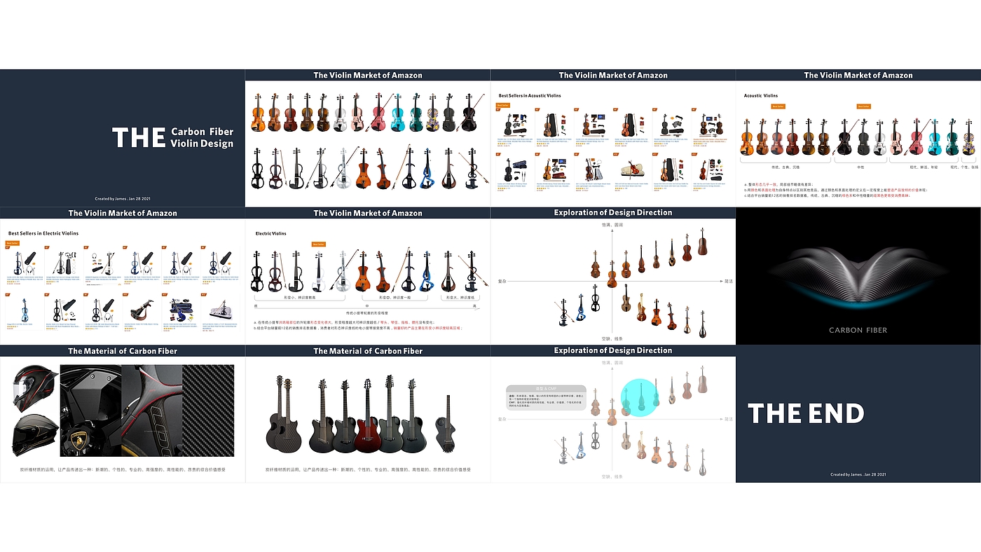 carbon fibre，violin，James，Musical Instruments，Native musical instrument，Gold Award for contemporary good design，Golden dot design，China design intelligent manufacturing Award，
