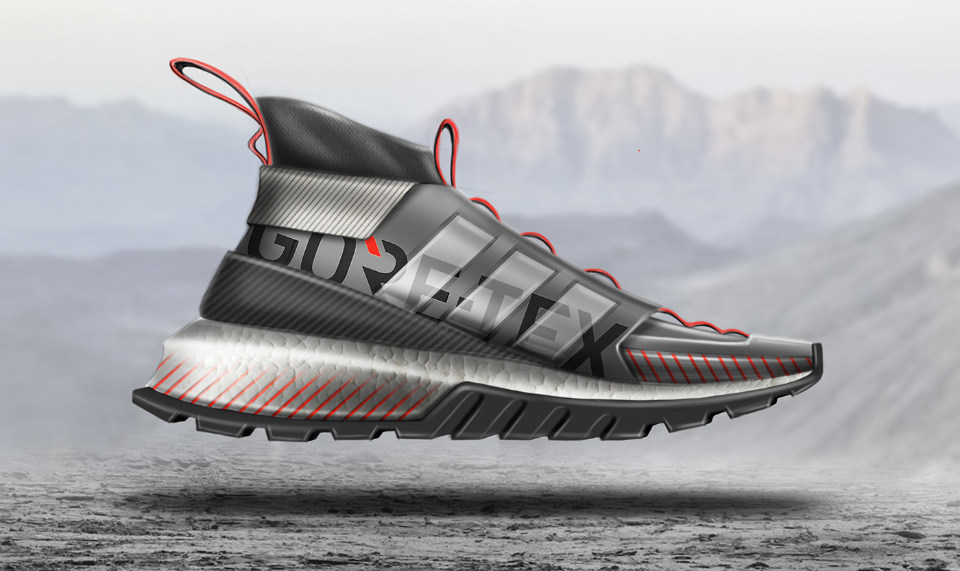 Adidas，shoes，shock absorption，Hand drawn，