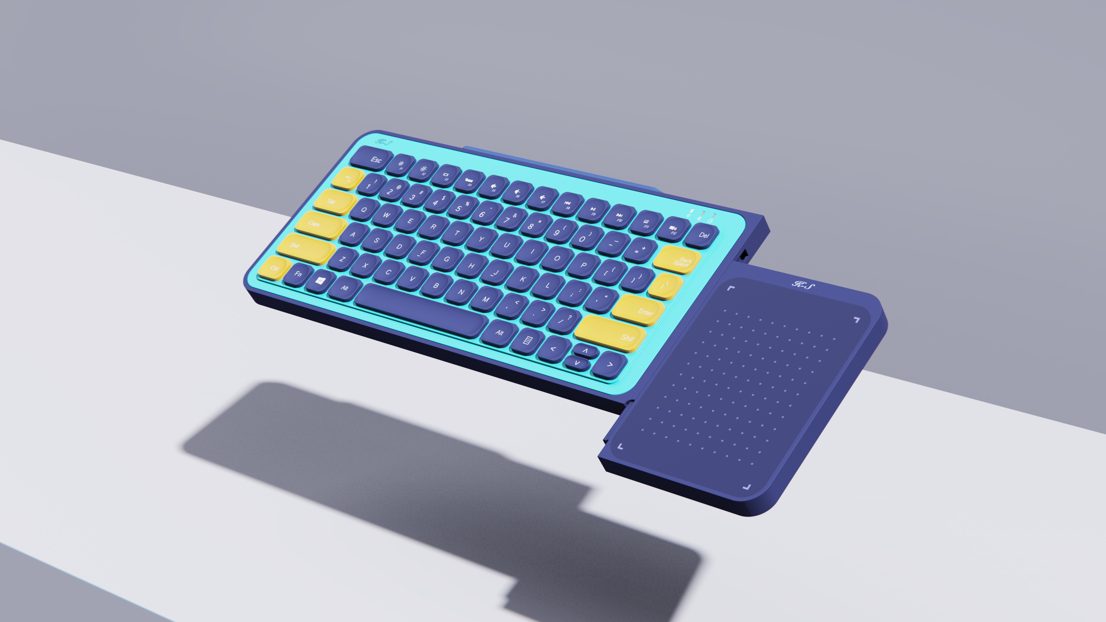 industrial design，Render，keyboard，color，originality，