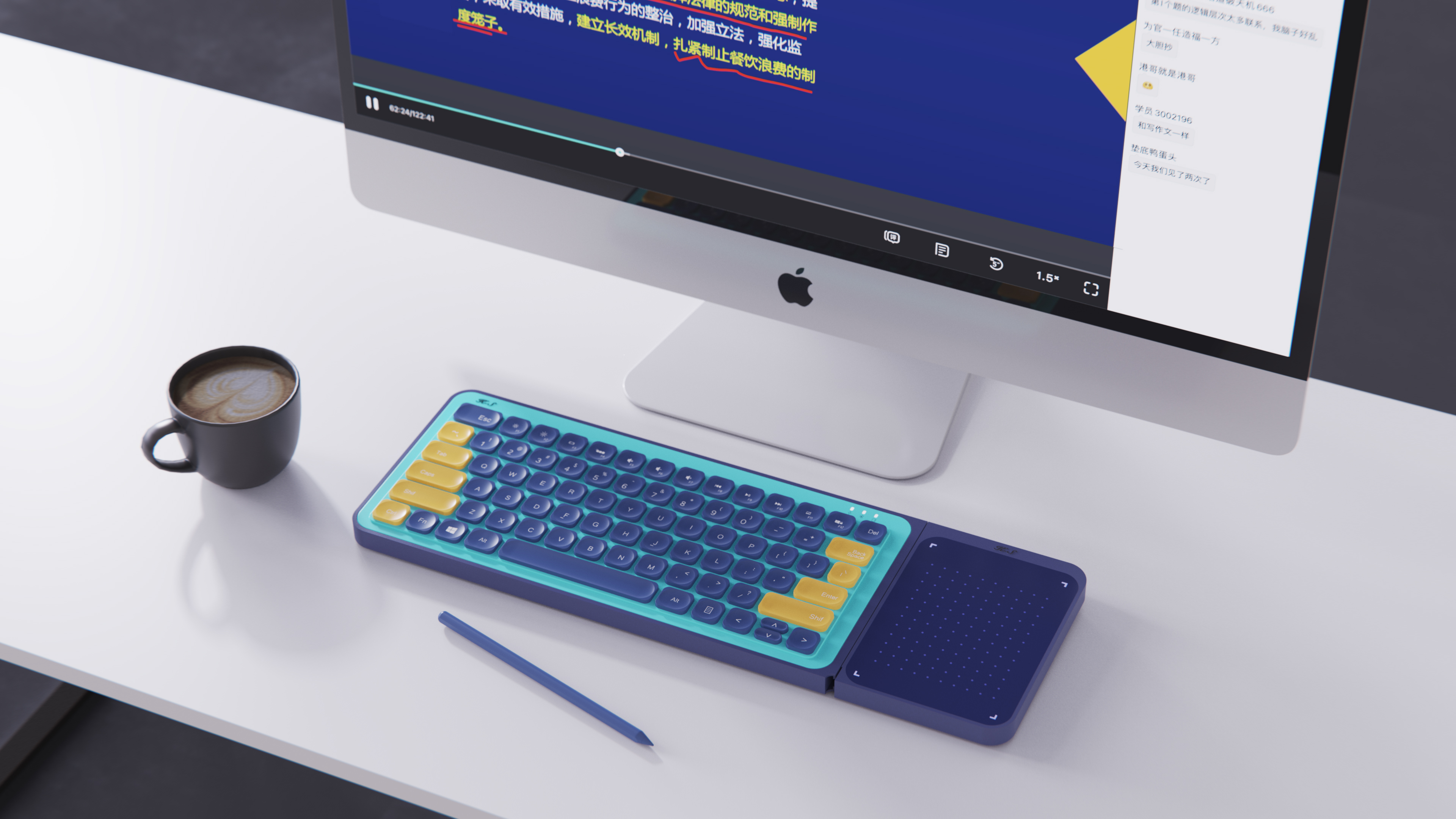 industrial design，Render，keyboard，color，originality，