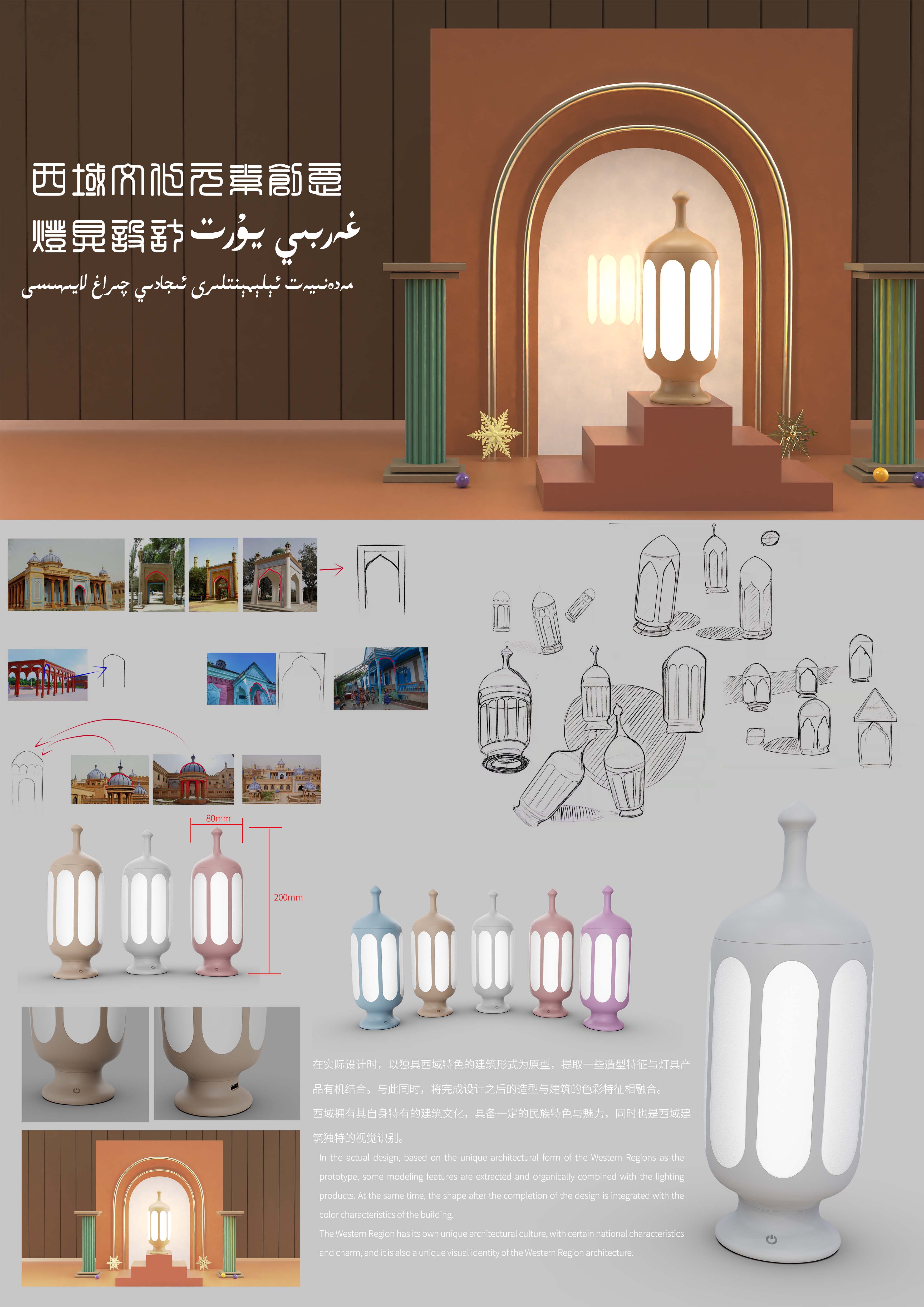 Cultural and creative products，Cultural and creative lamps，lamps and lanterns，Western region cultural creation，Western cultural elements，Cultural and creative products，