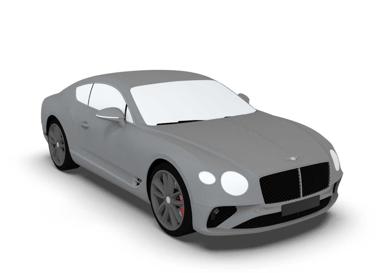 Sports car rendering, Bentley，