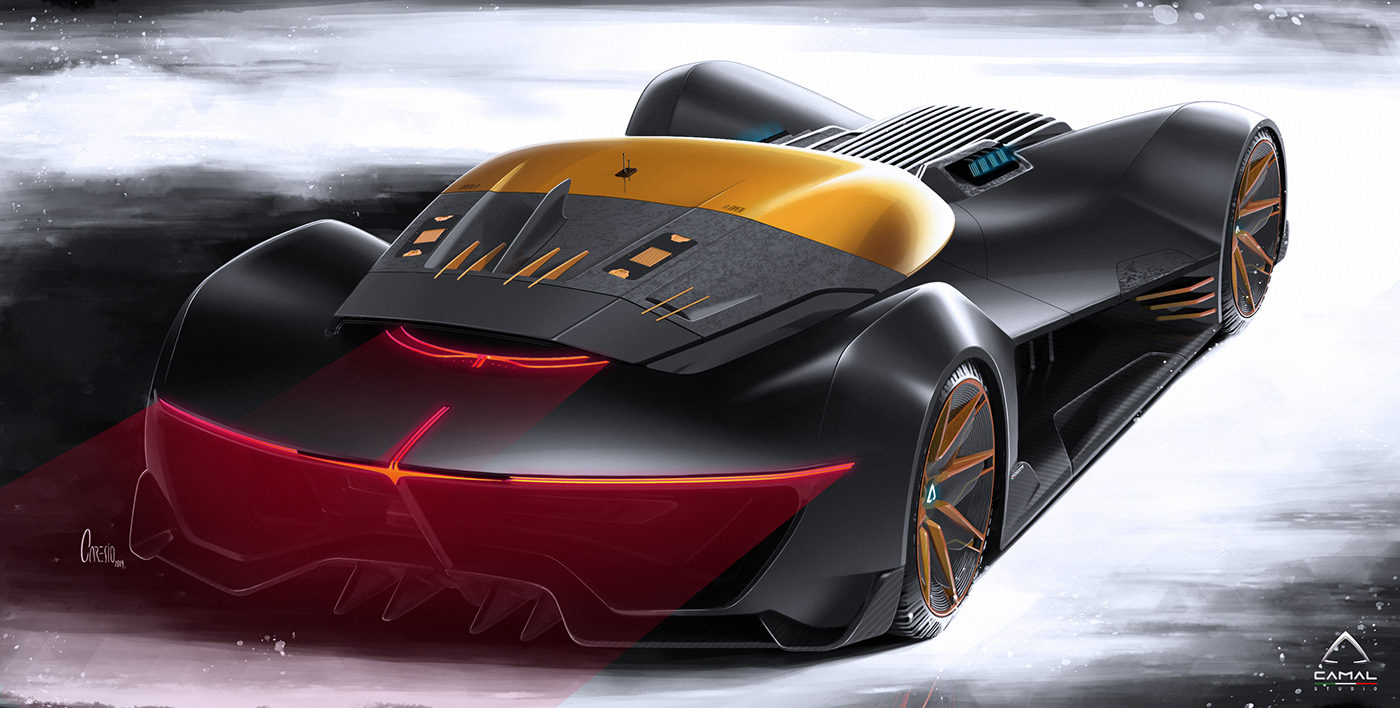 Sports car，concept，Batmobile，3d，