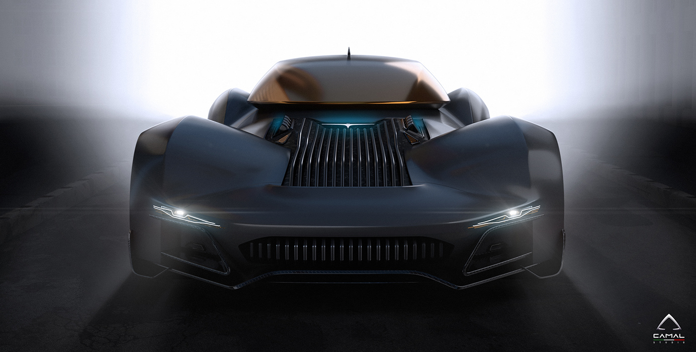 Sports car，concept，Batmobile，3d，