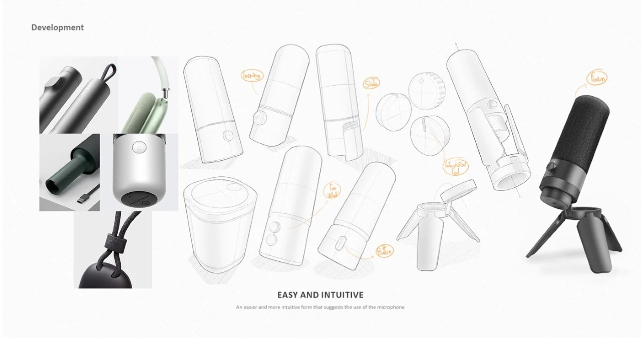 Microphone，Foldable，Portable，Multicolor，