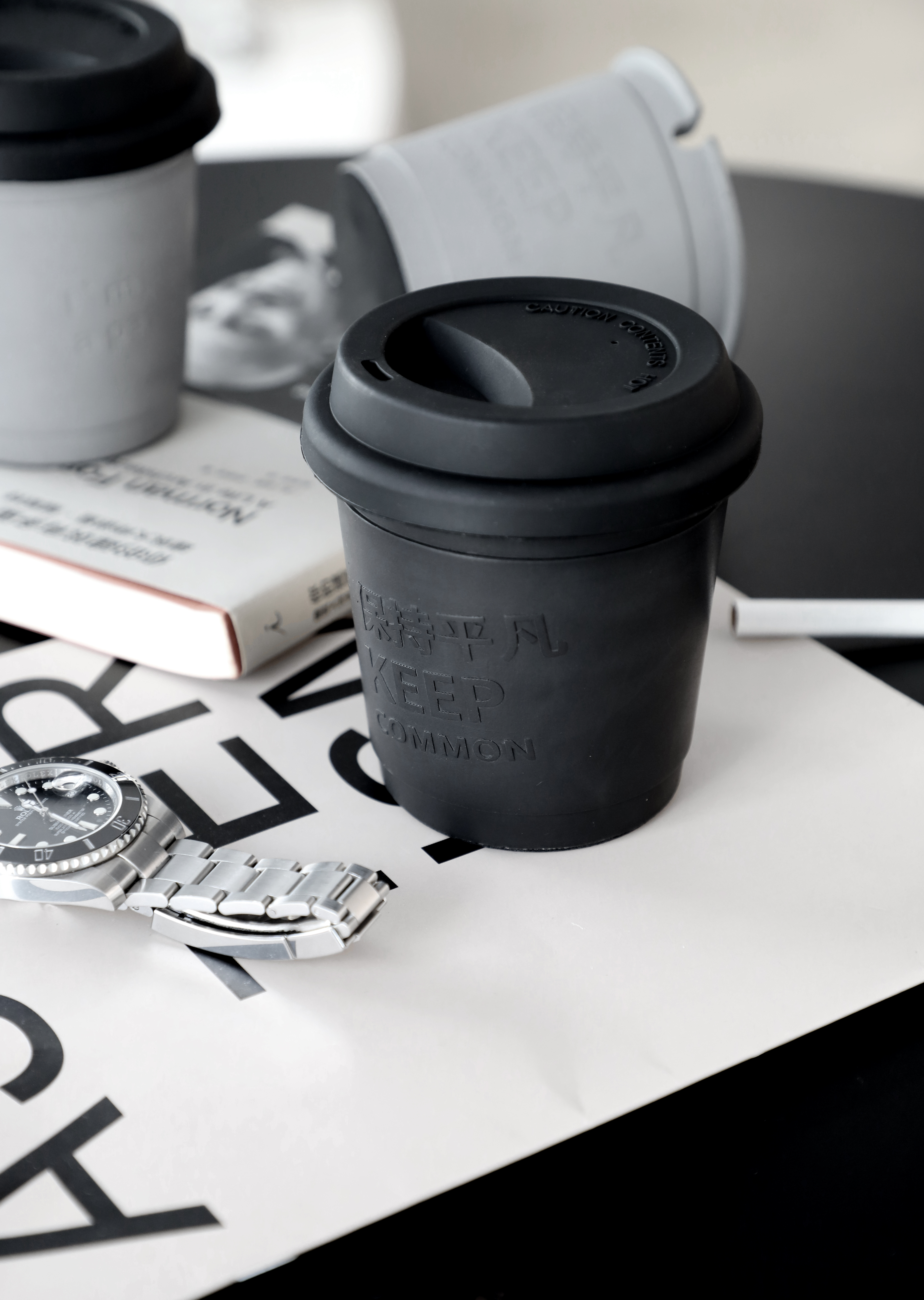 Several degrees of gray，ashtray，Cement ashtray，